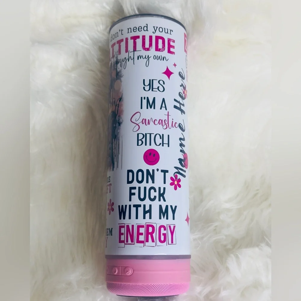 *NEW*‎ 20 oz Bluetooth Sublimated Speaker Tumbler